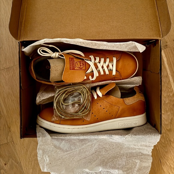 Adidas Men's Horween Leather Tan Sneakers